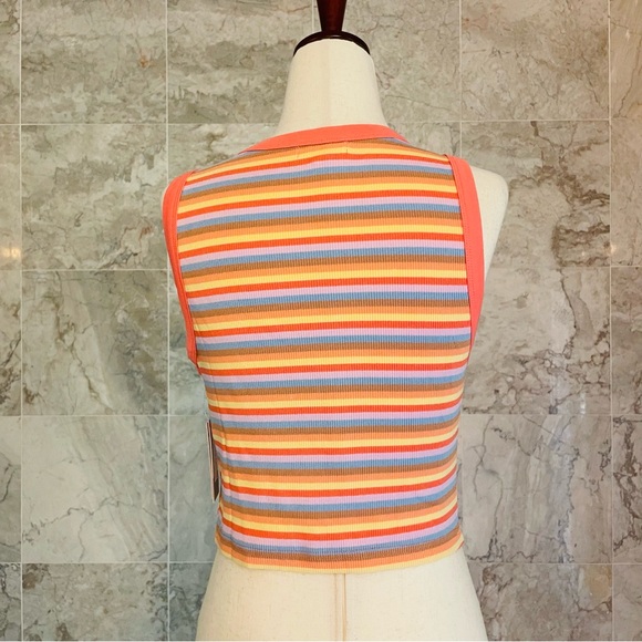 BP. Multi Stripe Ringer Tank - Picture 5 of 7